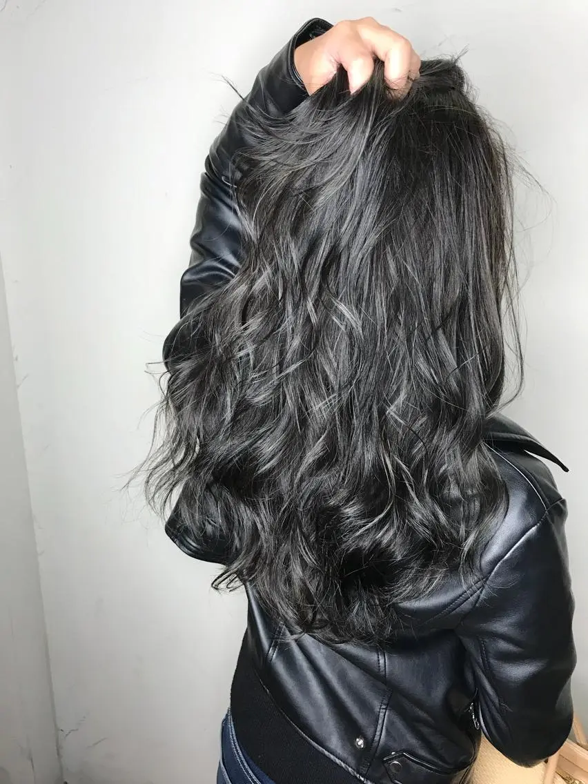 ミディアム アッシュ 多田 悦淳のヘアスタイル
