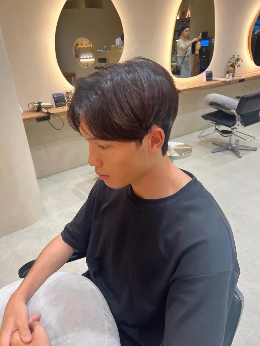 ショート メンズ センターパート メンズ韓国風 韓国風ヘア 🌈新田 みどり🌈のヘアスタイル