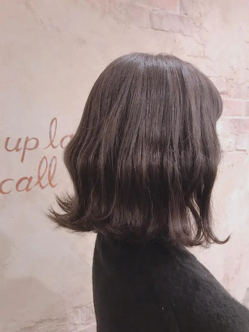 カラー 透明感カラー グレージュ Mer 山崎 えりかのヘアスタイル