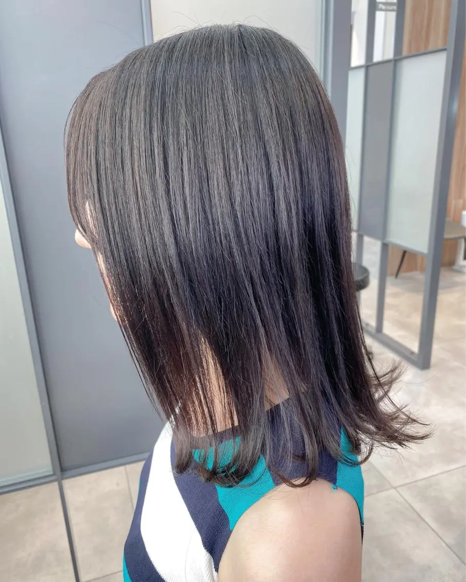 セミロング カラー シルバー 【透明感、艶髪】西村 有司のヘアスタイル