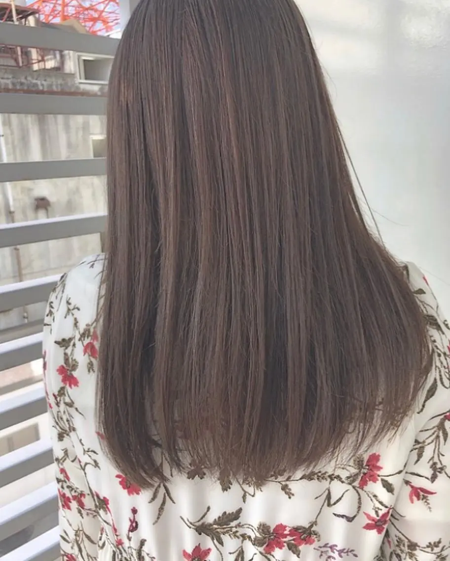 セミロング 🌿透明感ヘア 園田 朱梨🌿のヘアスタイル