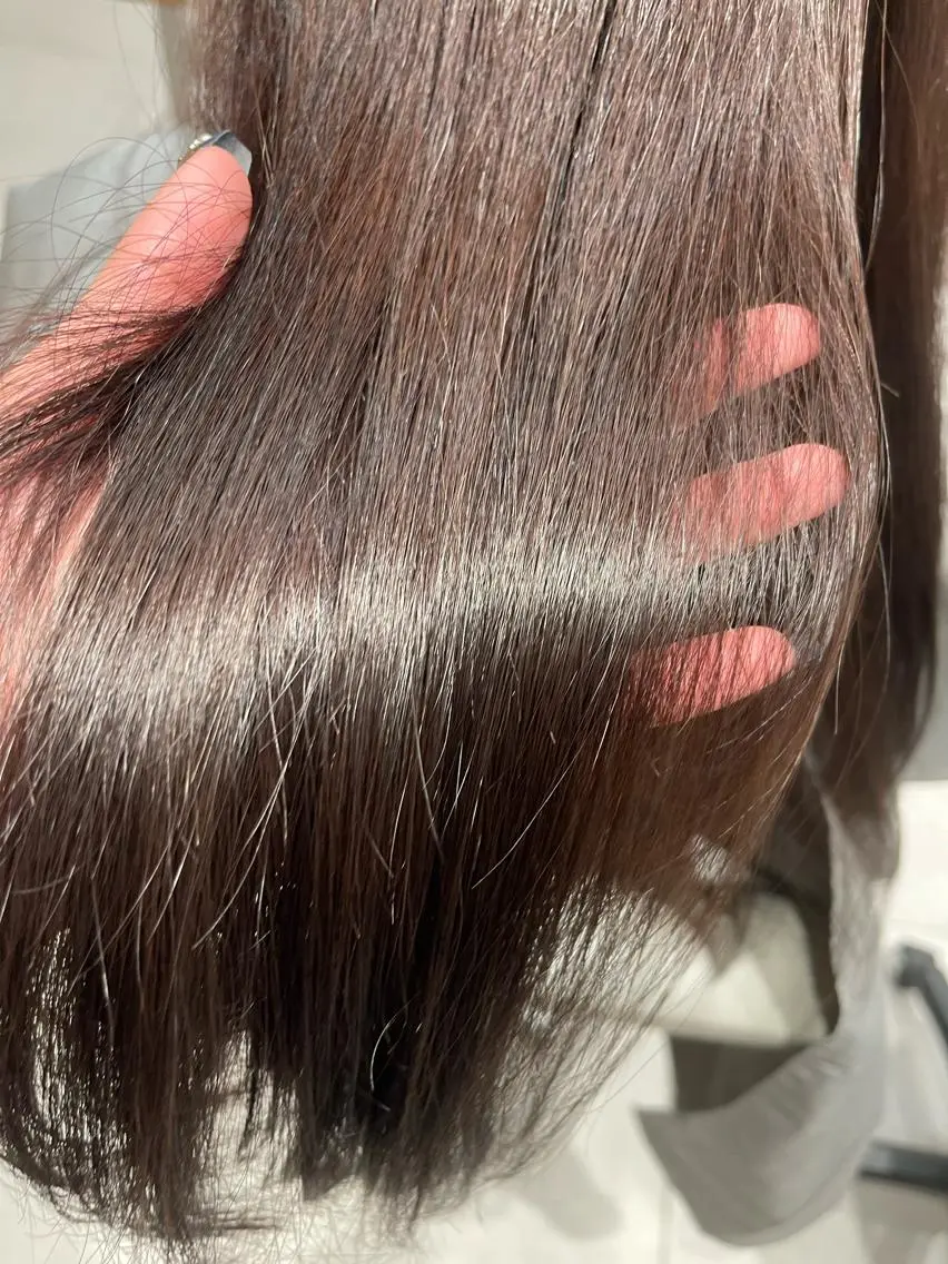 ロング ヘアカラー トリートメント 🍑韓国風レイヤー 🍑莉子のヘアスタイル