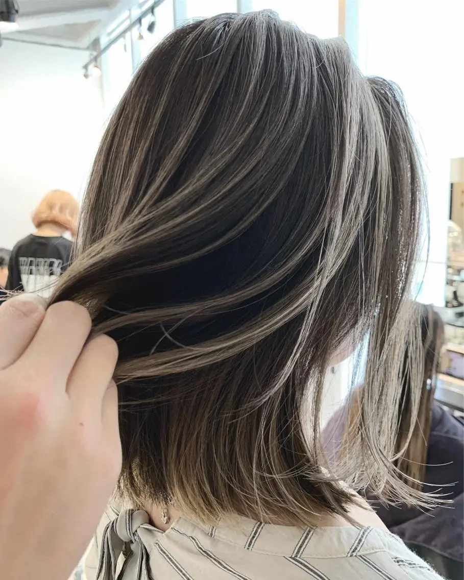 ミディアム カラー パーマ ヘアアレンジ 【公式】amble luxe池袋東口🩷のヘアスタイル