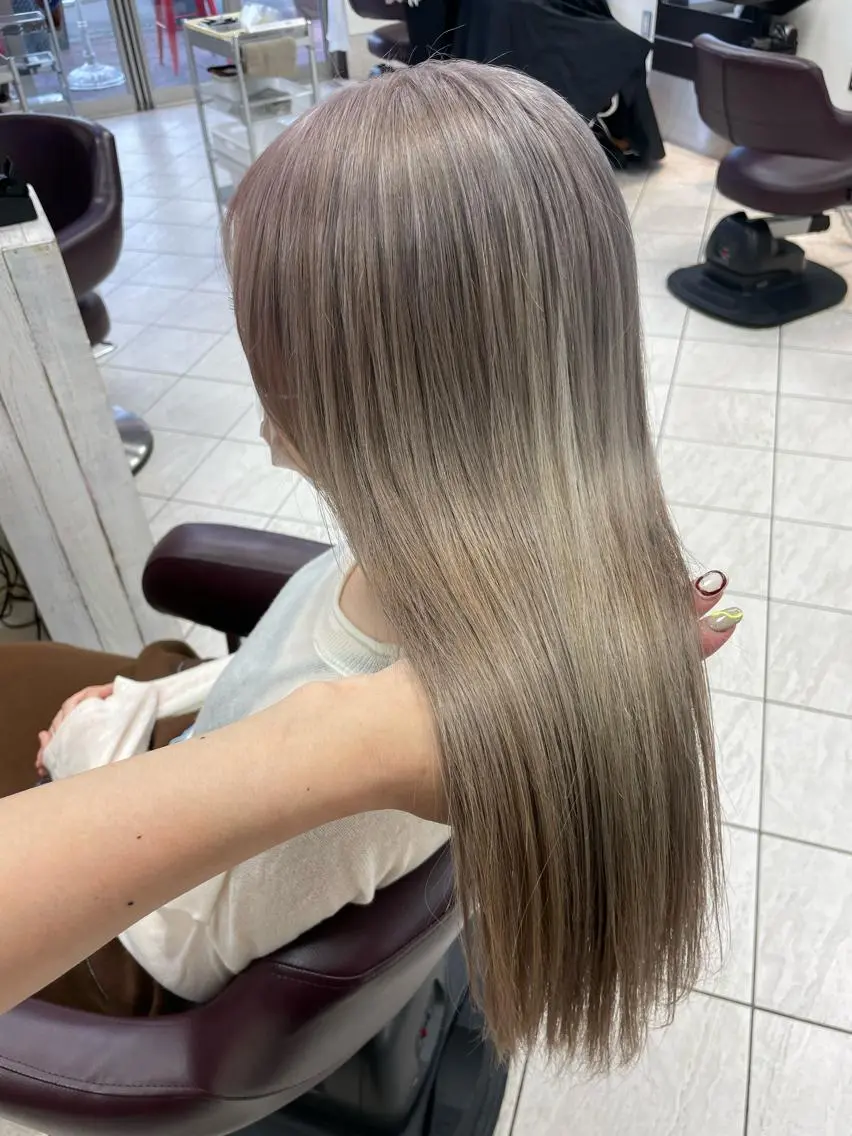 ロング カラー コレットヘアー 田中アヤノのヘアスタイル