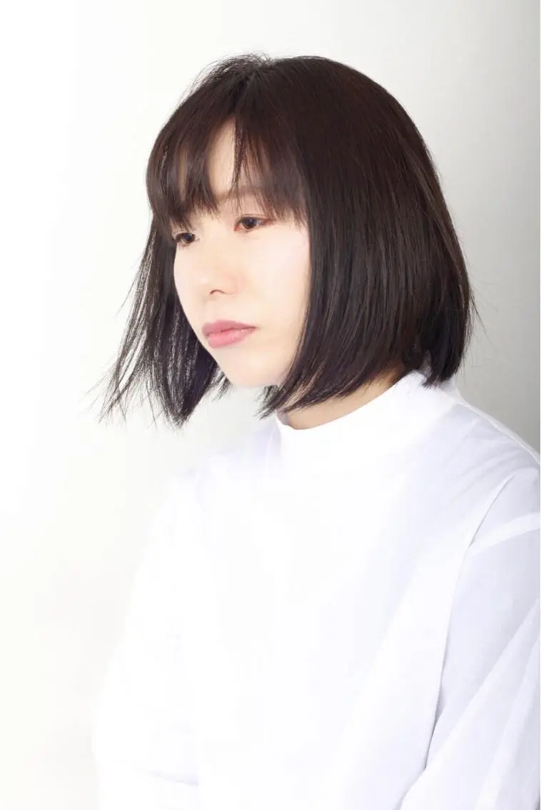 ショート ボブ 顔周りカット 中野 恵脩のヘアスタイル