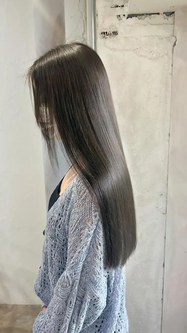 カラー ヘアカラー ✨ブリーチなしカラー ×髪質改善✨松村 潤のヘアスタイル