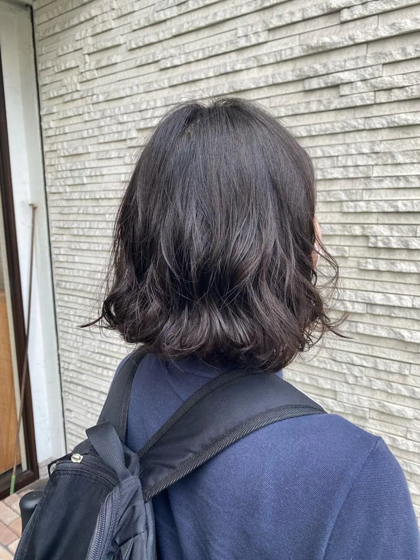 ミディアム パーマ ミディアムパーマ 大形 誉のヘアスタイル