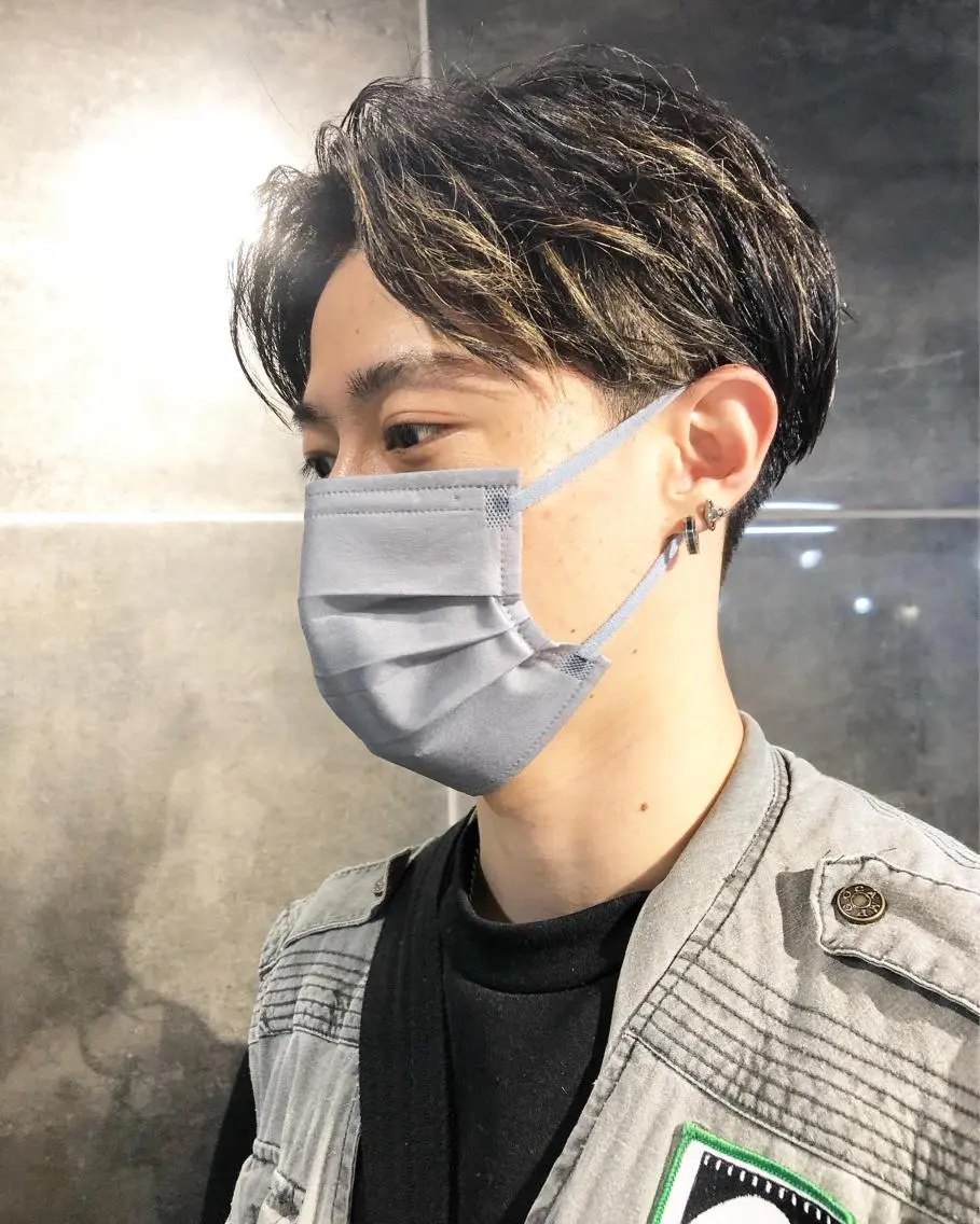 ヘアアレンジ メンズ センターパート カット トリートメント ヘアセット メンズ特化✂️栗原 侑也のヘアスタイル