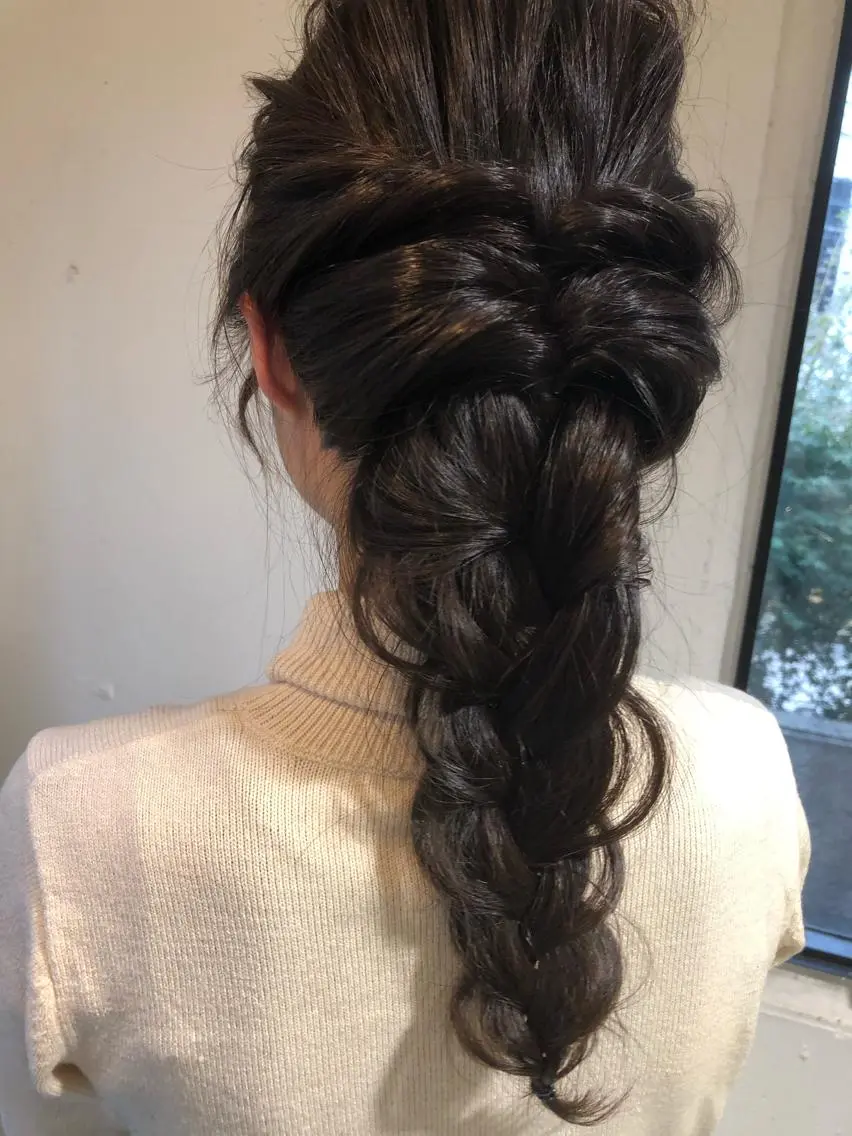 ロング カラー ヘアアレンジ メンズ キッズ ネイル マツエク・マツパ 透明感カラー🤎 ゆりのヘアスタイル
