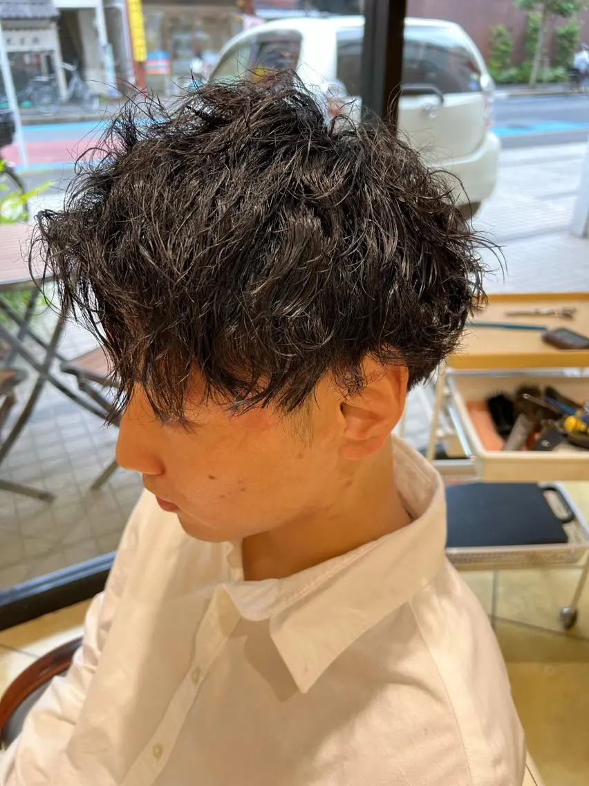 パーマ メンズ メンズパーマ ツイストスパイラルパーマ スパイラルパーマ パーマ ルジャルダン葛西 NAOのヘアスタイル
