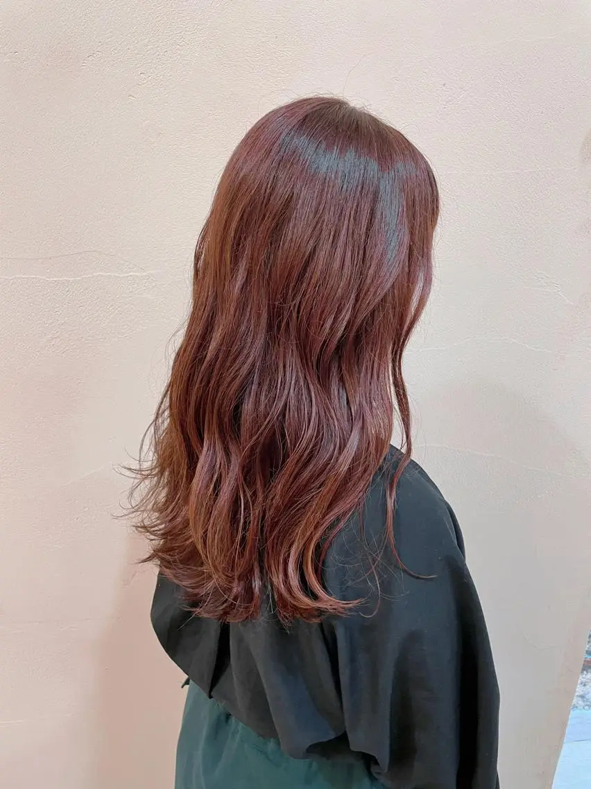 ロング カラー ブラウンカラー オレンジ ロング ヘアカラー 土居 正季のヘアスタイル