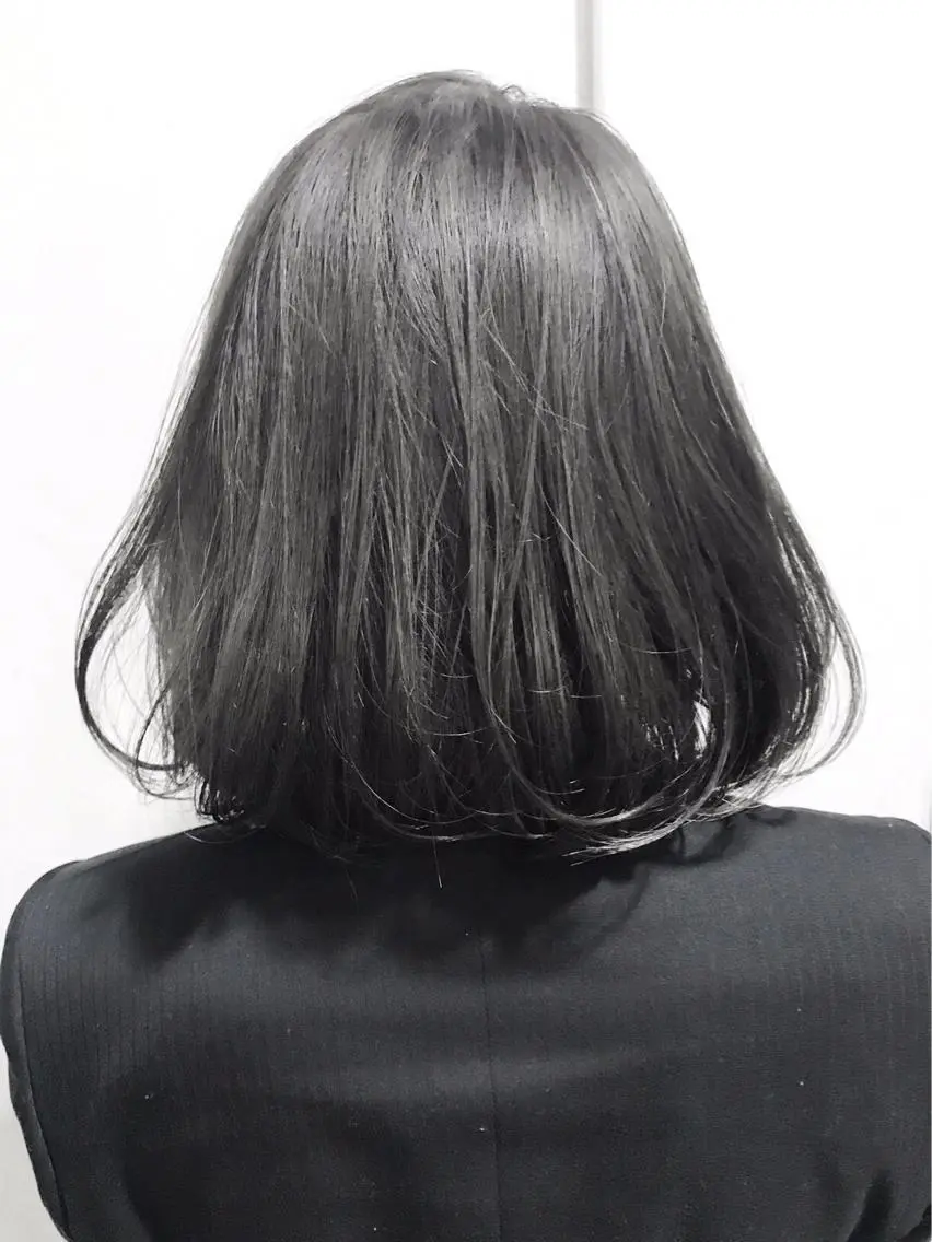 ミディアム カラー ヘアアレンジ ミニボブ/ブリーチ 🌈MISATOのヘアスタイル