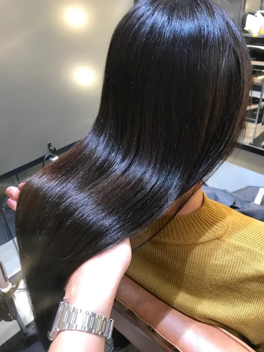 ロング カラー カット ヘアカラー トリートメント 酸性ストレート/ブリ ーチなし/中村 匠のヘアスタイル