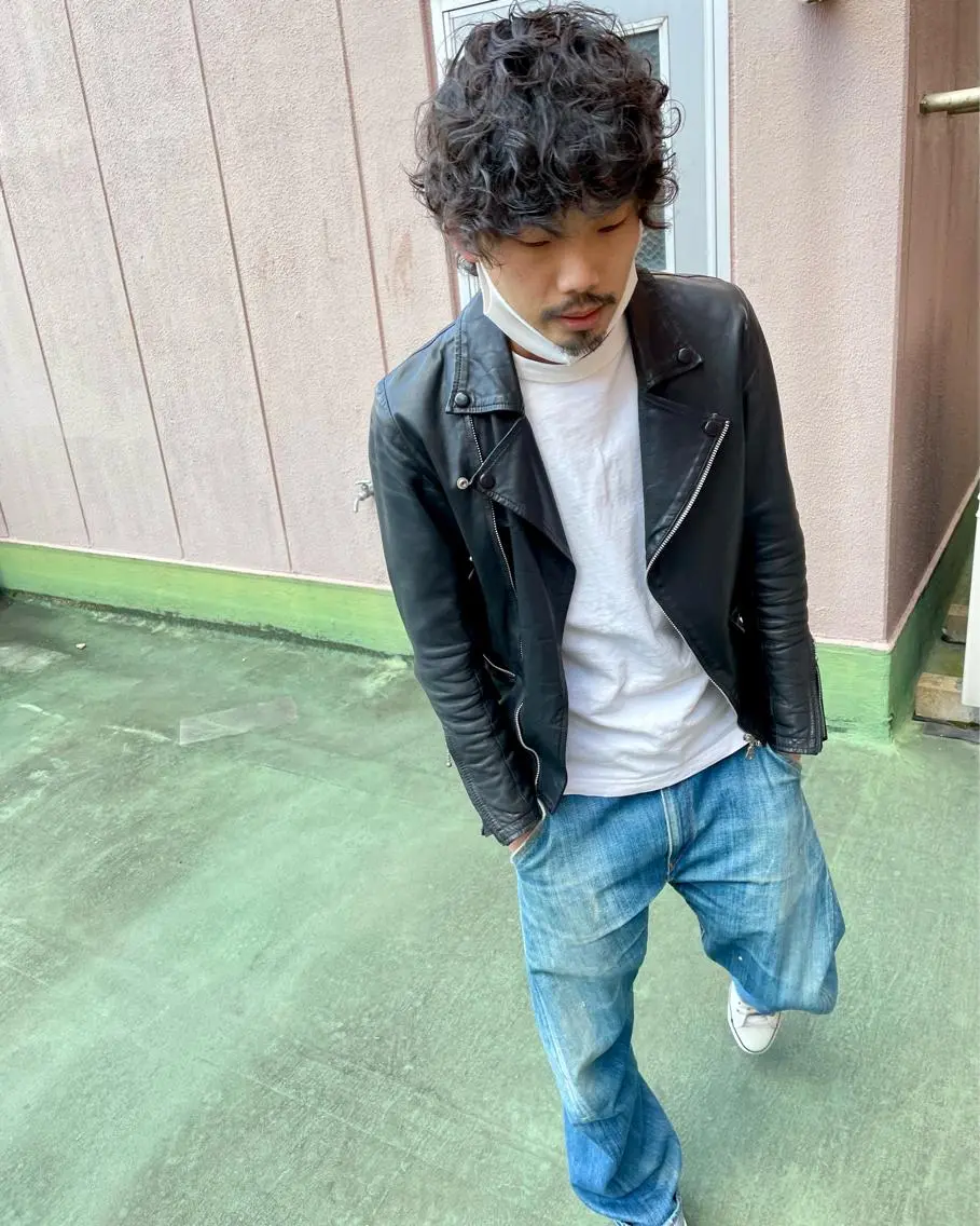 ショート パーマ メンズ ショートボブ メンズブリーチ メンズハイライト メンズハイトーン メンズインナーカラー カット KEPKA ヤマグチ 天神 今泉のヘアスタイル