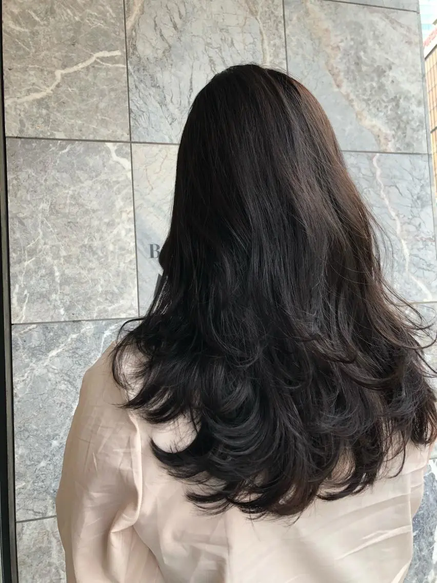 ロング 韓国風ヘア レイヤーカット 韓国美容室出身 🌹Sana/梅田のヘアスタイル