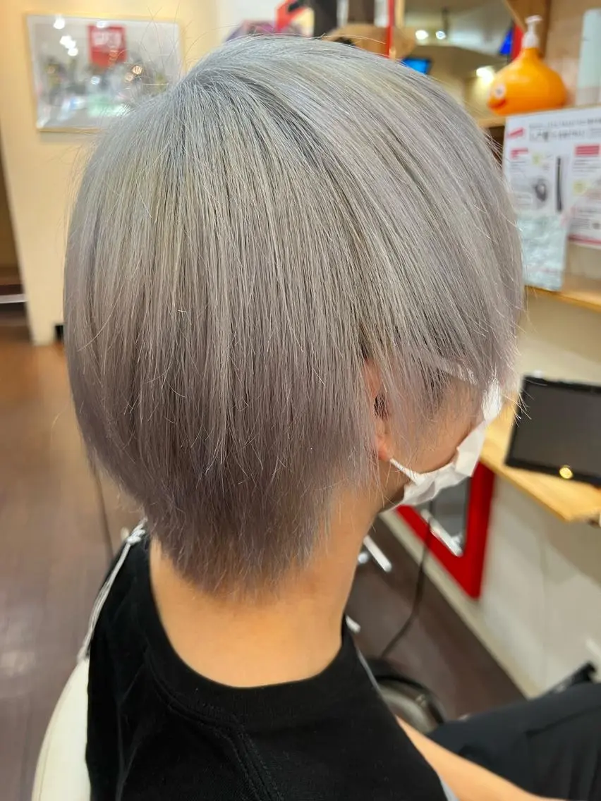 カラー ベージュカラー ホワイトベージュ カット ヘアカラー まさき✂︎ /ブリーチカラーのヘアスタイル