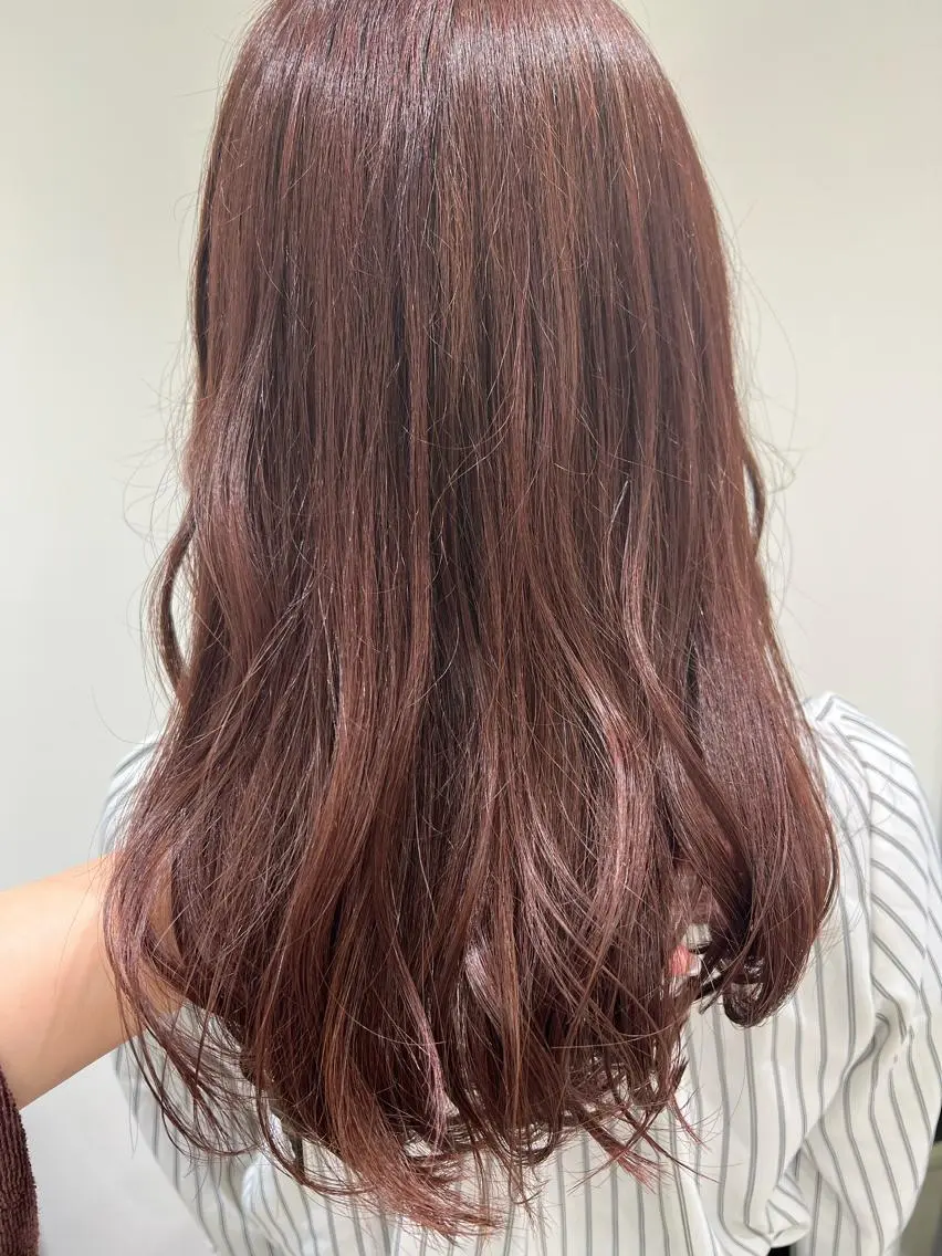 セミロング カラー 透明感カラー ラベンダーカラー カット ヘアカラー 【暖色カラー特化】 中山由梨のヘアスタイル