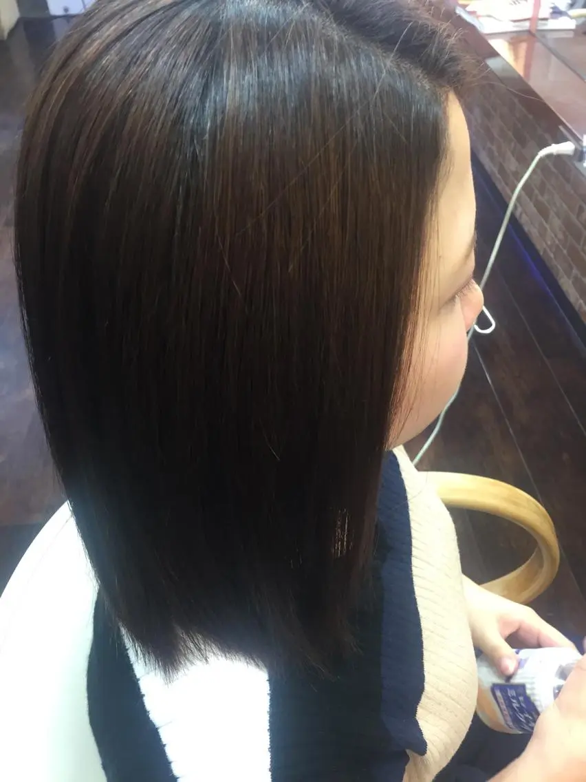 ミディアム パーマ 桧山 真のヘアスタイル