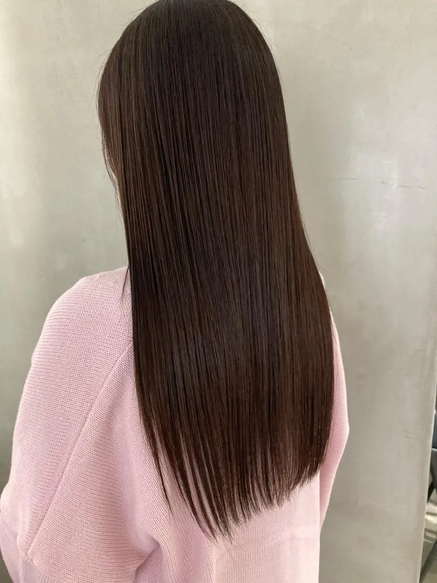 ロング 縮毛矯正 Larry🌼中下 美香のヘアスタイル