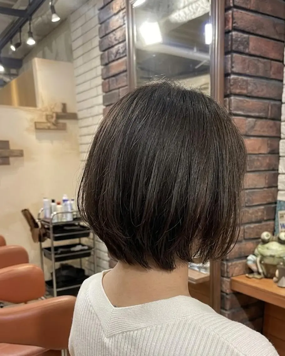 ショート カラー ショートボブ ボブ ショートヘア カット トリートメント ヘッドスパ flencia 丸 和博|カットのヘアスタイル