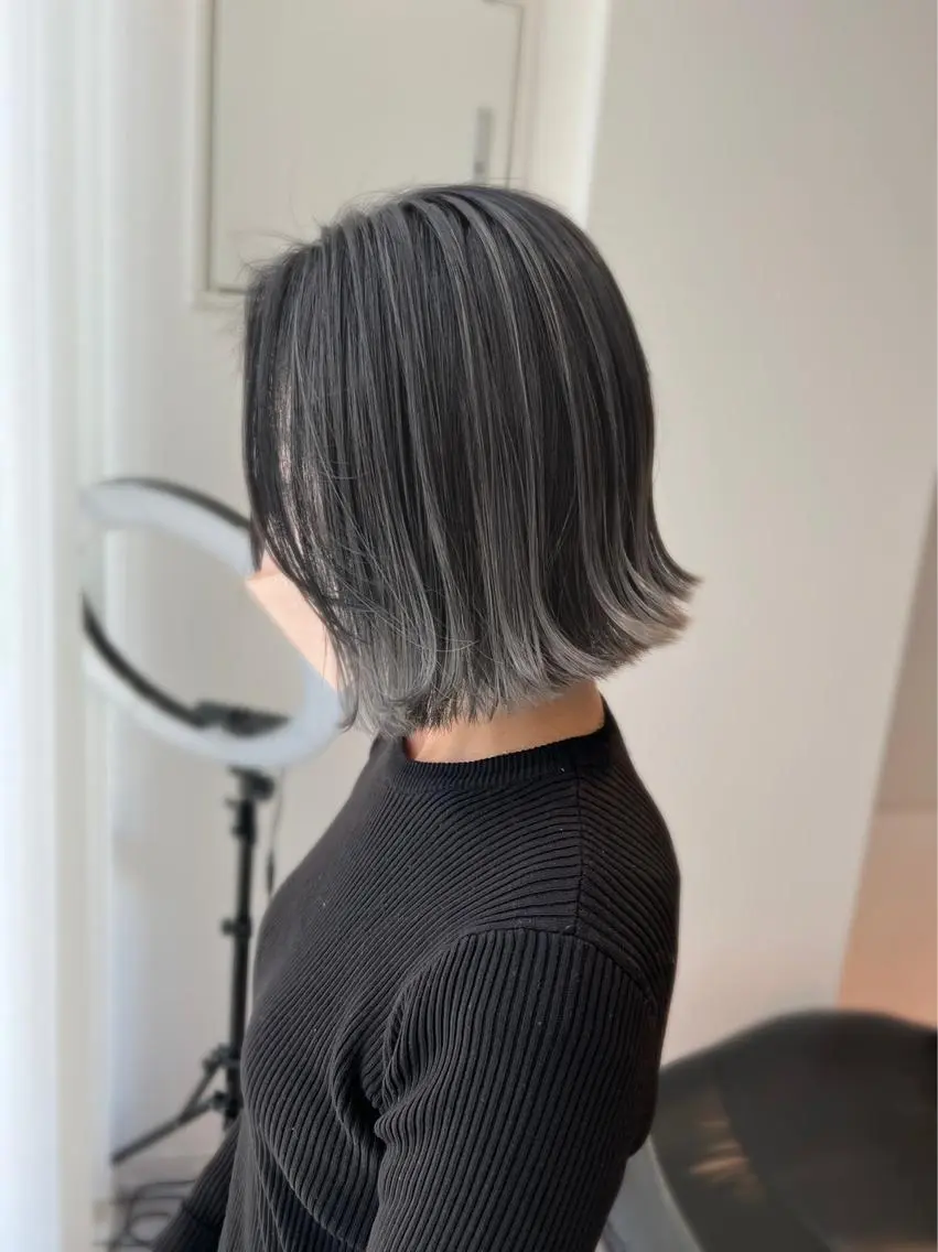 ショート カラー バレイヤージュ ベージュカラー ブリーチ ケアブリーチ 透明感カラー カット ヘアカラー トリートメント 髪質改善🌈縮毛矯正 荻原　達矢のヘアスタイル