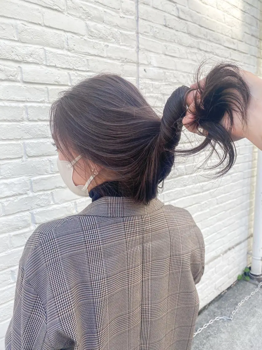 セミロング カラー カット ヘアカラー トリートメント 海外デザイン🇺🇸 石渡諒太のヘアスタイル