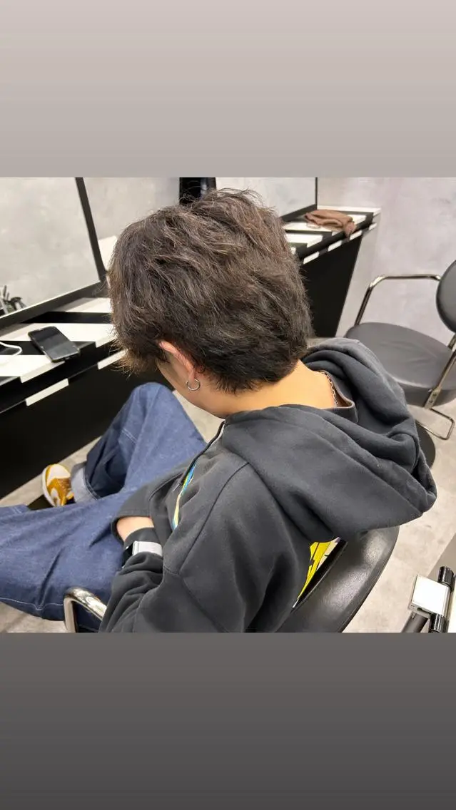 メンズ メンズパーマ メンズスパイラルパーマ 縮毛矯正・髪質改善 特化 出納 直起のヘアスタイル