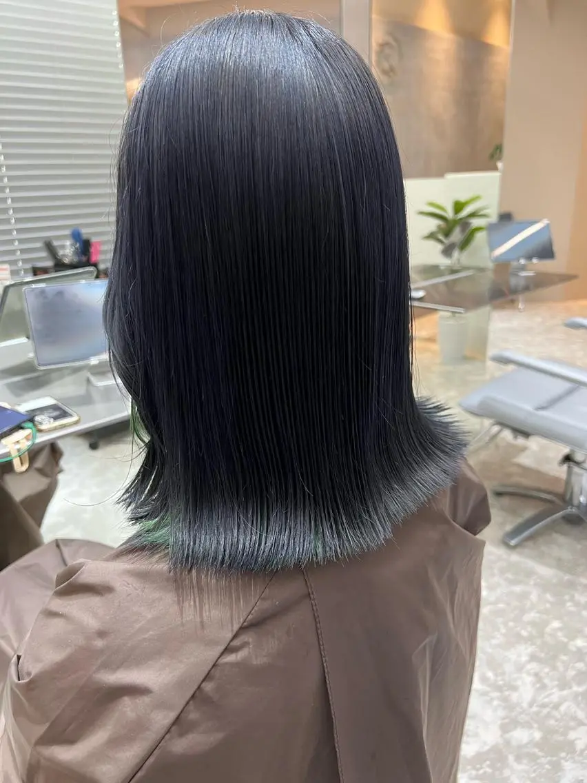 ミディアム ハイライト 髪質改善 レイヤーカット トリートメント 艶カラー💎 髪質改善🎈アトワのヘアスタイル