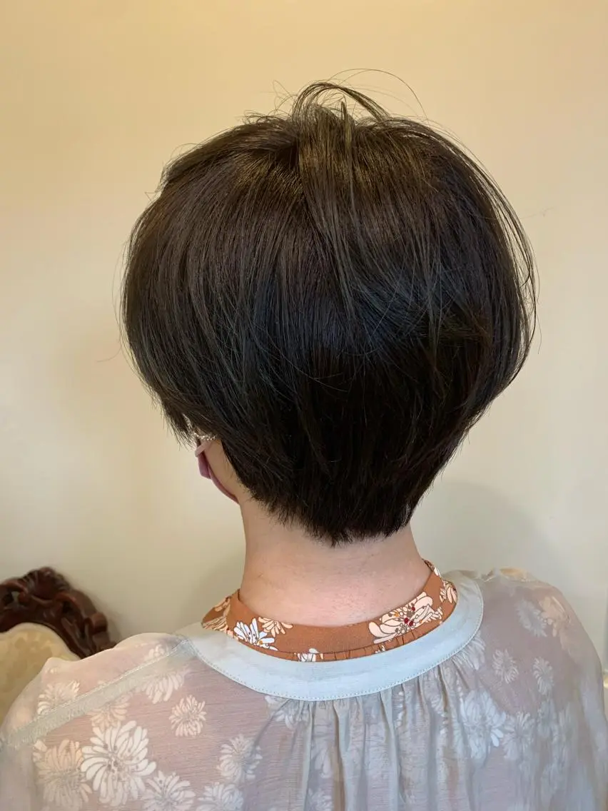 ショート カラー ショートヘア カット ヘアカラー トリートメント 艶髪レイヤー上田 紗也🇰🇷💗のヘアスタイル