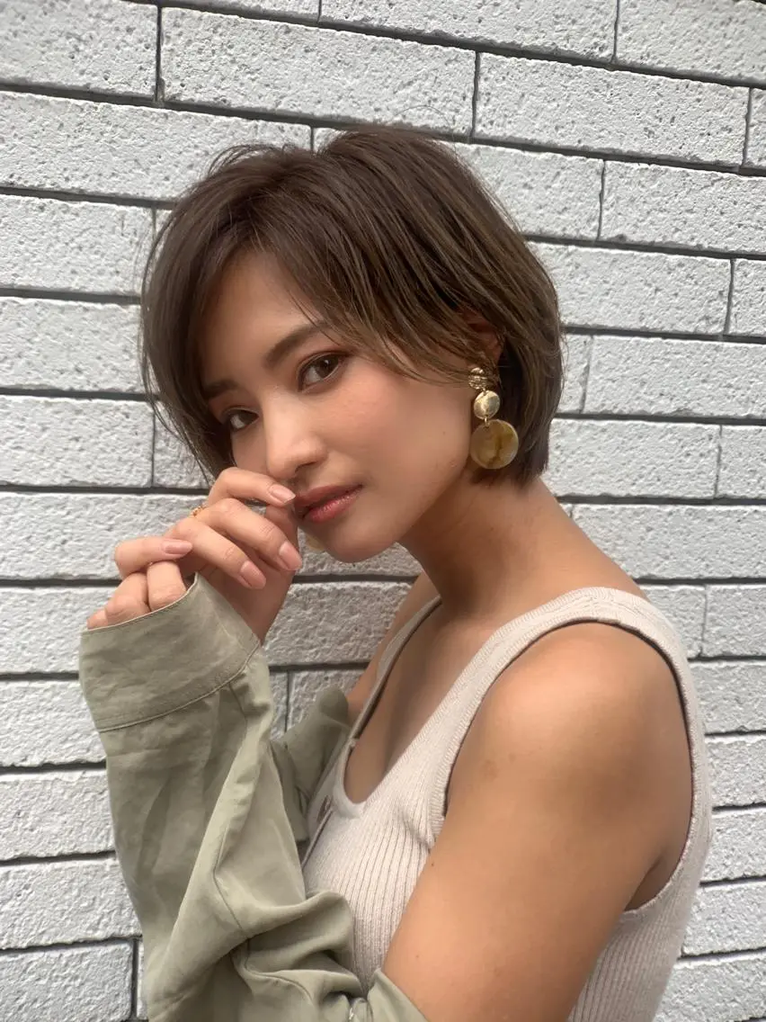 ショート レイヤー/縮毛矯正 髪質改善/e_kiのヘアスタイル