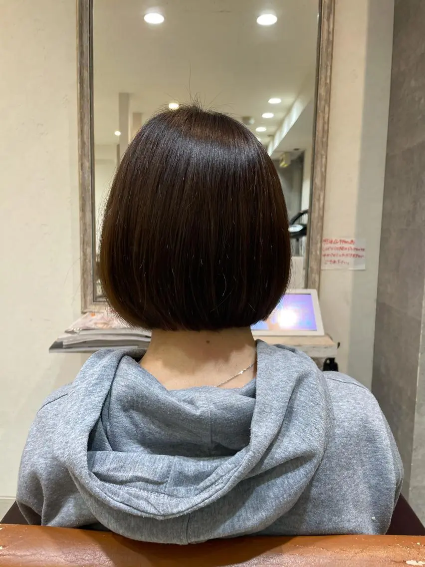 ショート カラー カット ヘアカラー 小顔/似合わせカット 杉山莉菜のヘアスタイル