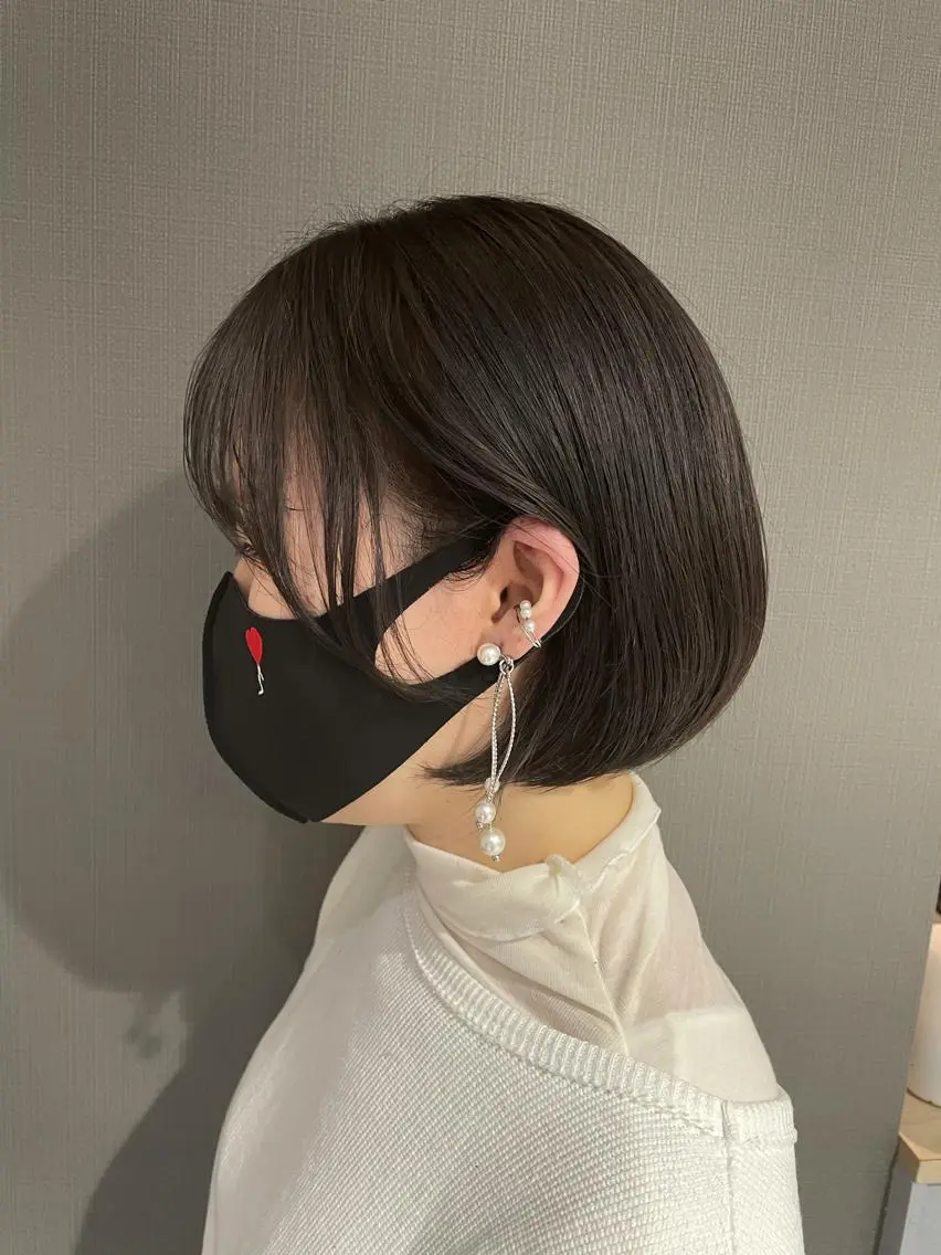 ショート カラー グレージュ ボブ ショートヘア モデルさん募集中IT byALBUM八王子のヘアスタイル