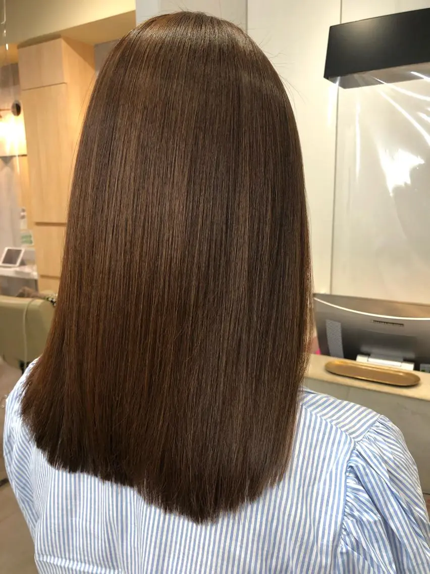 ミディアム ヘアカラー トリートメント 【髪質改善特化･ 福田航洋】のヘアスタイル