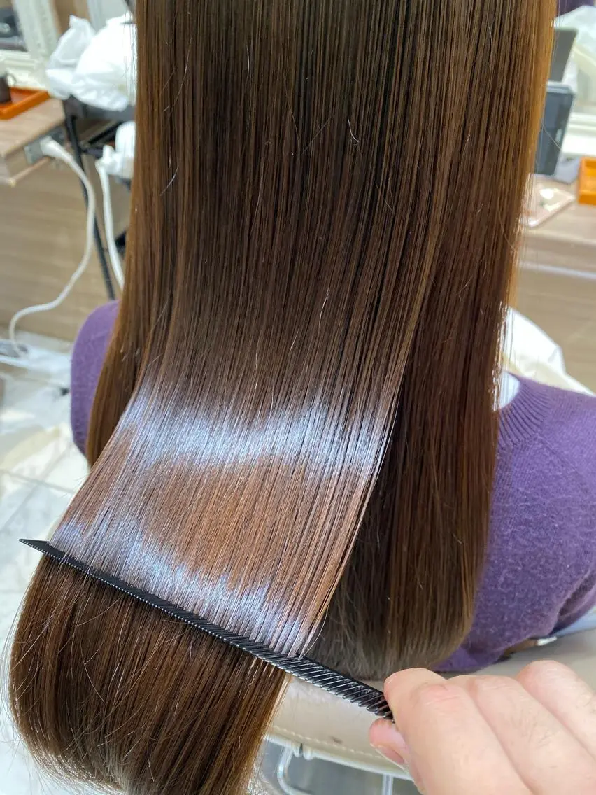 ロング パーマ 髪質改善 縮毛矯正 トリートメント 清野 大のヘアスタイル