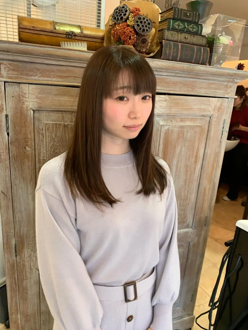 ロング カット ヘアカラー トリートメント ヘッドスパ nishimura makotoのヘアスタイル
