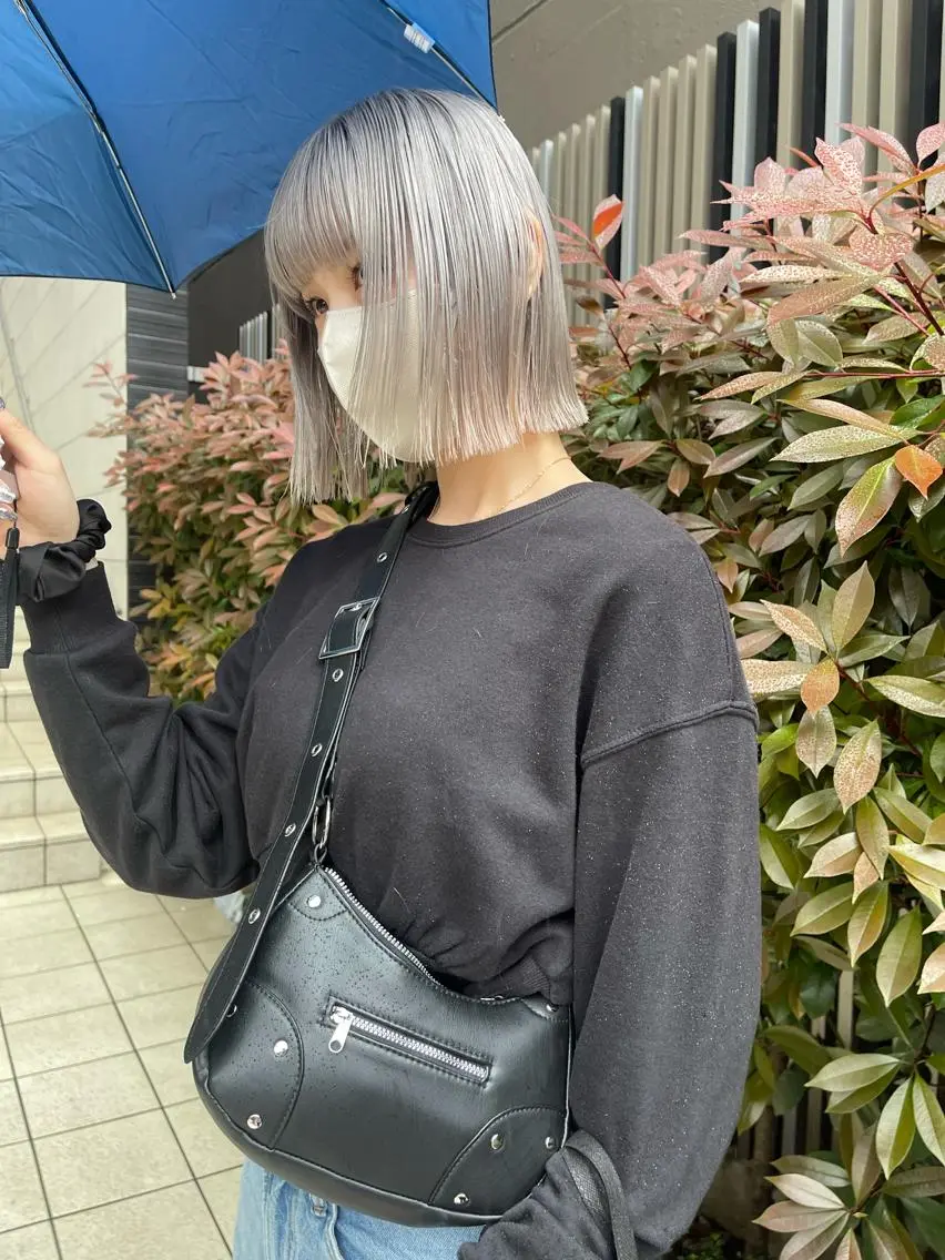 ミディアム カラー カット ヘアカラー トリートメント 新宿/ハイトーン/ ボブ/Koheiのヘアスタイル