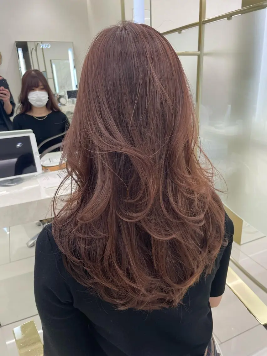 ロング カラー COA GINZA 空也/前髪/顔まわりのヘアスタイル