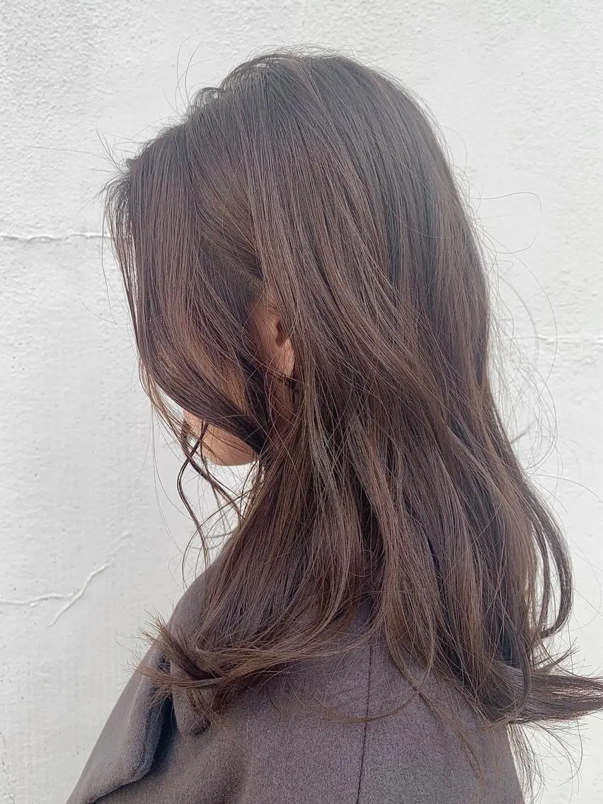セミロング カラー 🇺🇸✂️🍟 こんあゆみのヘアスタイル