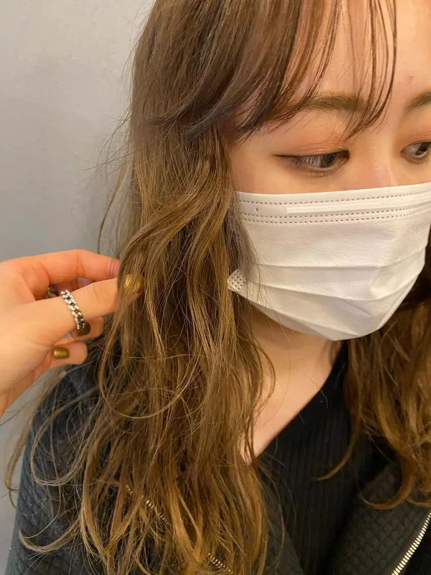ミディアム カラー ベージュカラー 砂原 ひよりのヘアスタイル