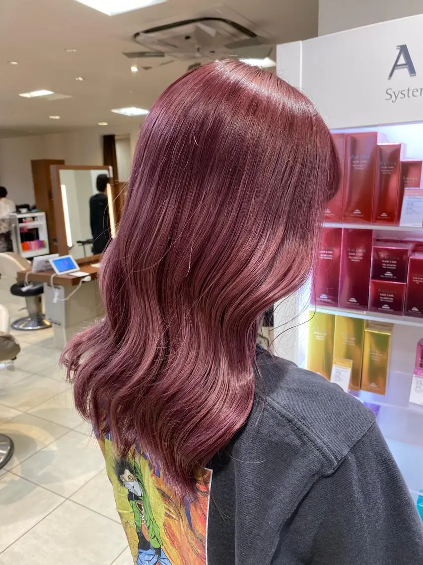 セミロング カラー ブリーチ指名No.1 Daikiのヘアスタイル