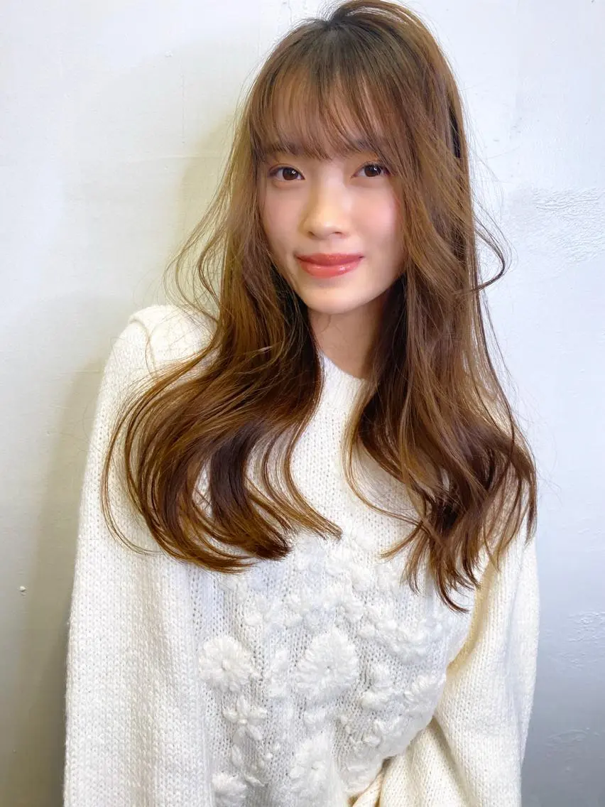ロング カラー 🥣 hashi 🛋️のヘアスタイル