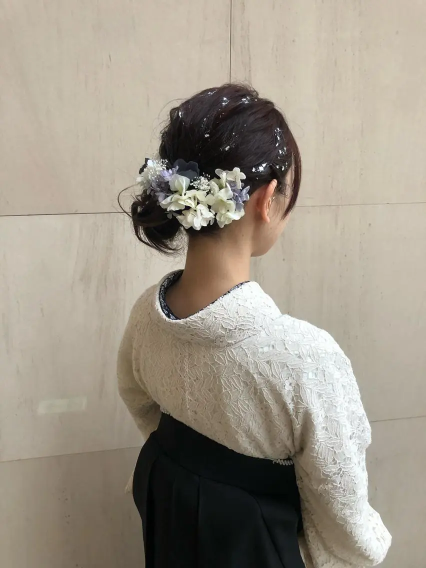 ミディアム ヘアアレンジ 卒業式のヘアスタイル GOURIKI jr 🌿‬MIKUのヘアスタイル