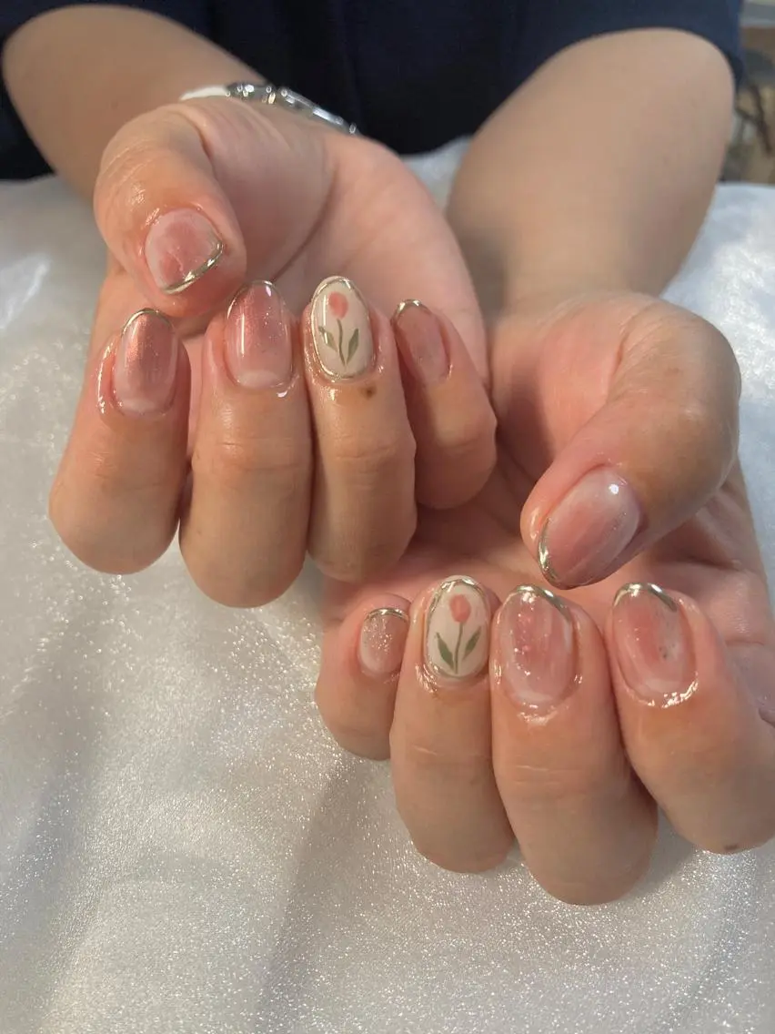 ネイル ハンドネイル 荒木 莉奈のネイルデザイン