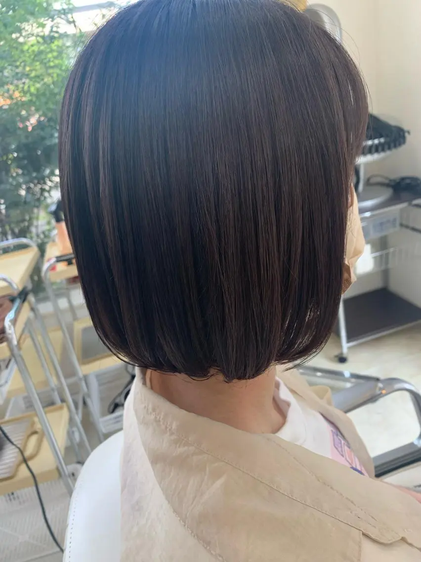 ショート カラー アッシュ ボブ Rapt.HAIR 中村 知里のヘアスタイル