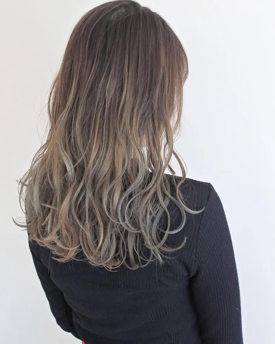 ロング カラー 松田 光雄のヘアスタイル