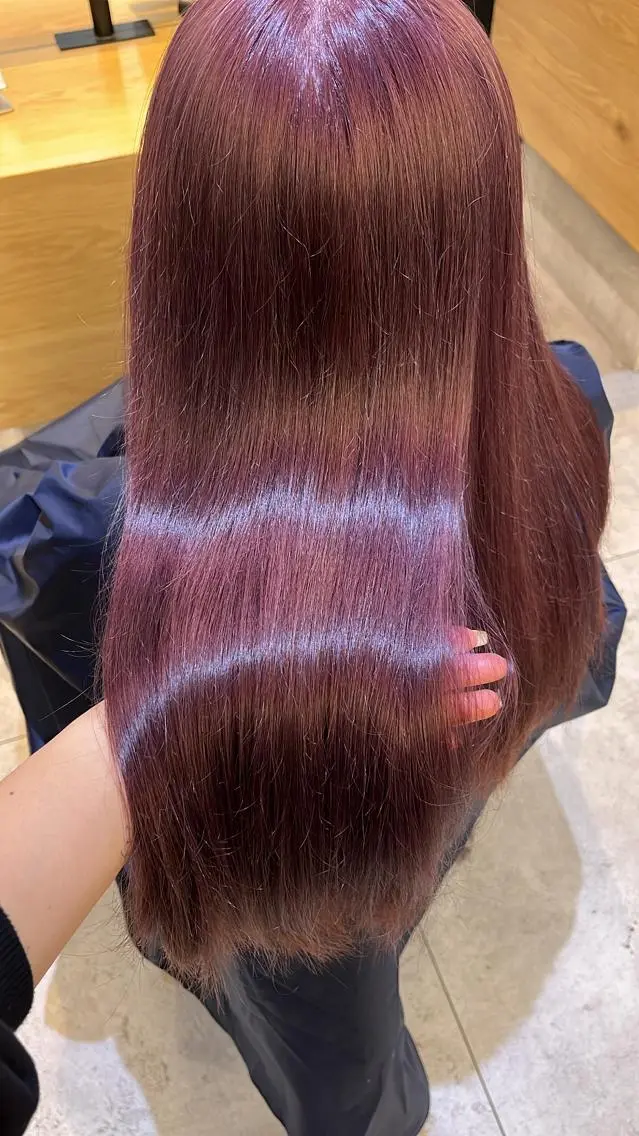 ロング カラー カット 縮毛矯正 トリートメント 渋谷で叶う美髪❤ ◎NATSUKI🤍のヘアスタイル