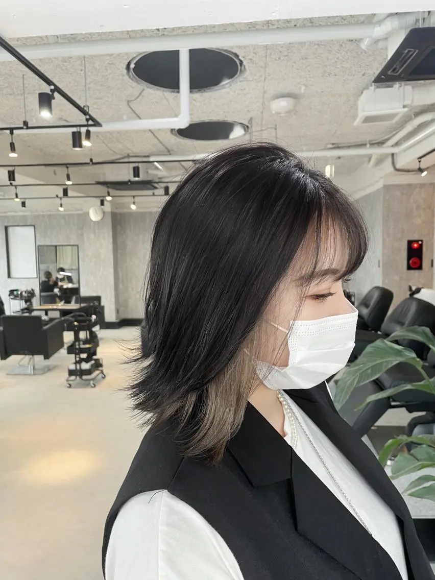 ミディアム カラー ヘアカラー トリートメント ALLEN hair 京橋店のヘアスタイル