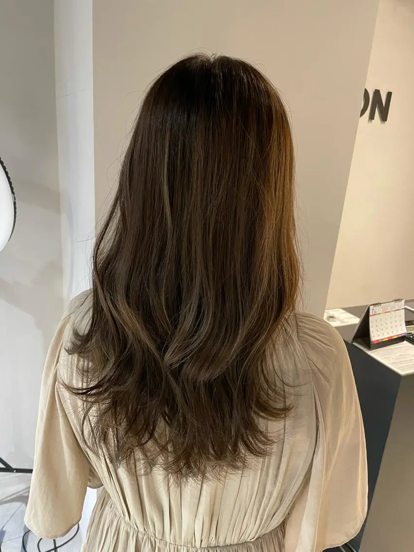 ロング カラー カット トリートメント レイヤー×髪質改善 ×透明感/杉田 圭のヘアスタイル