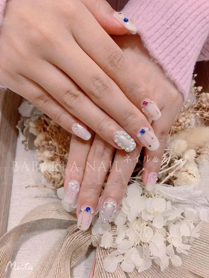 ネイル アートネイル 冬ネイル クリスマス Babarla Nailのネイルデザイン