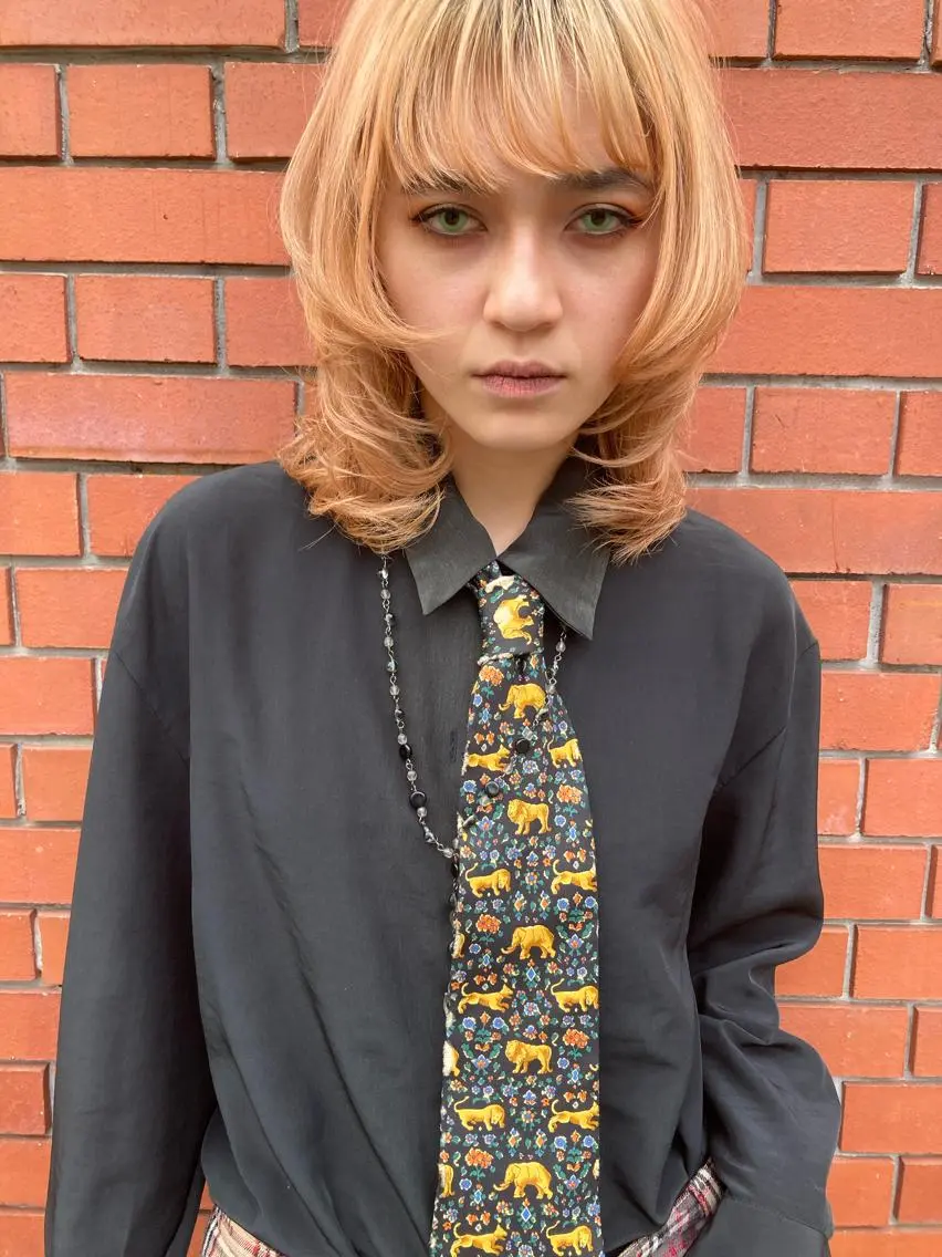ミディアム カラー ウルフカット 髪質改善　艶髪✨ Teppeiのヘアスタイル